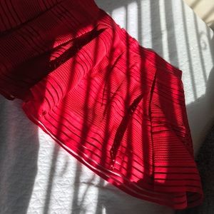 Red skirt
